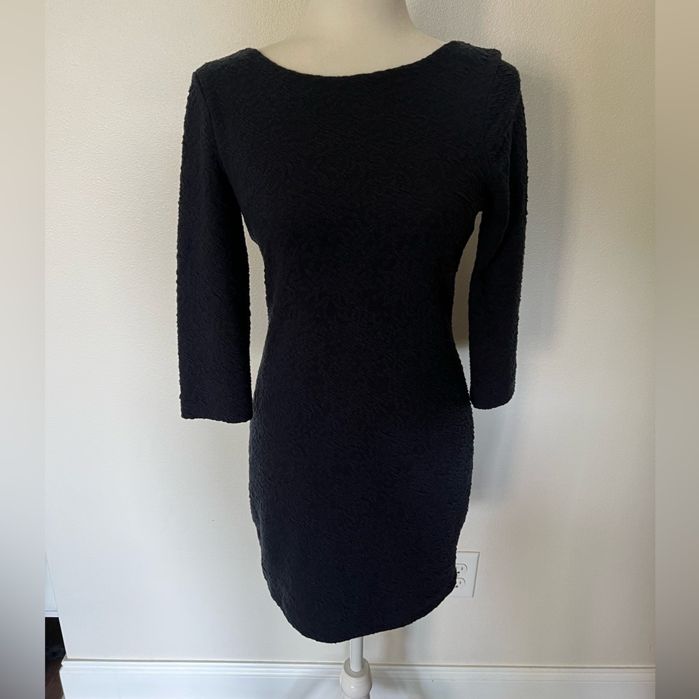 Armani Exchange Navy Long Sleeve mini dress